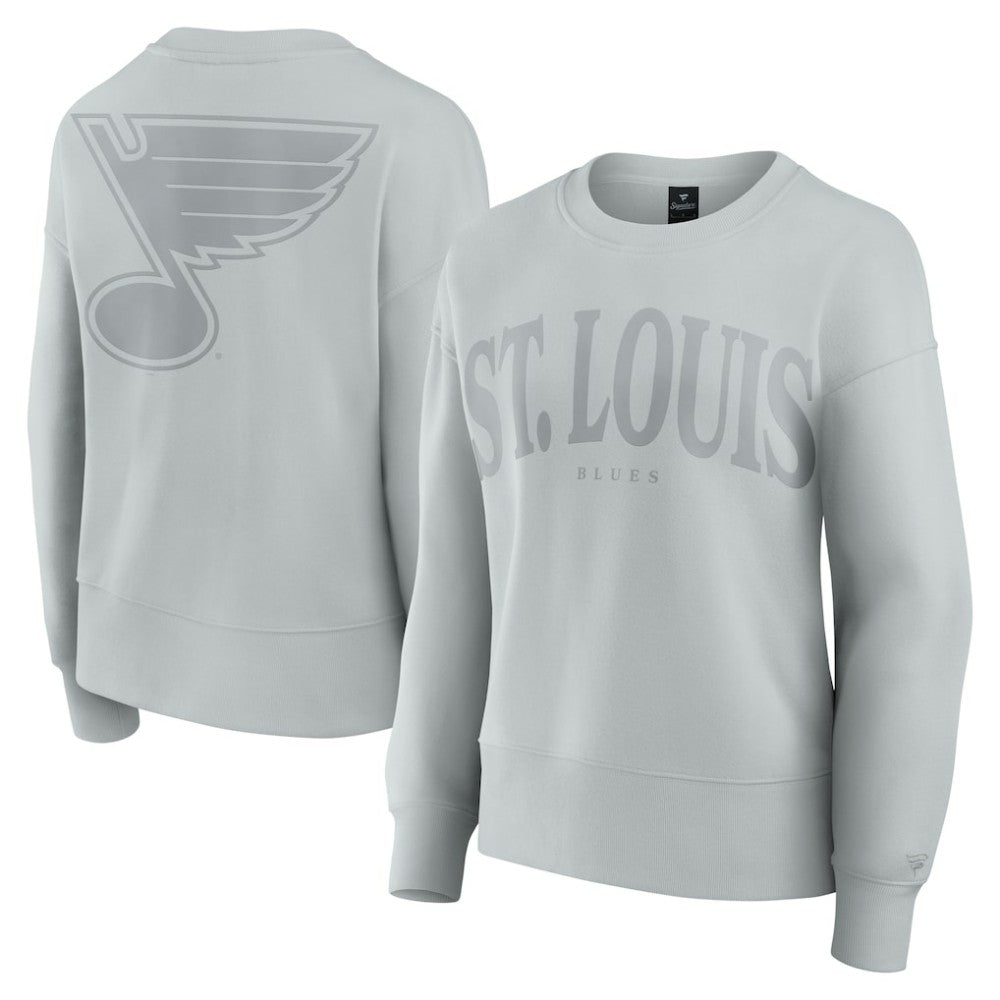 St. Louis Blues - Fanatics Women's Elements Flow Pullover Sweatshirt Gray