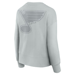 St. Louis Blues - Fanatics Women's Elements Flow Pullover Sweatshirt Gray