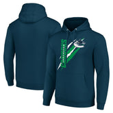 Vancouver Canucks - Starter Color Scratch Fleece Pullover Hoodie Blue