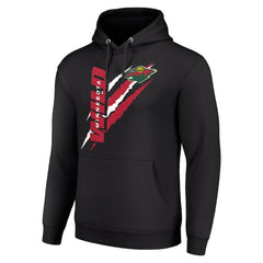 Minnesota Wild - Starter Color Scratch Fleece Pullover Hoodie Black