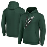 Dallas Stars - Starter Color Scratch Fleece Pullover Hoodie Green