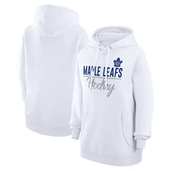 Toronto Maple Leafs - G-III 4Her by Carl Banks Women's Team Fleece Pullover Hoodie White