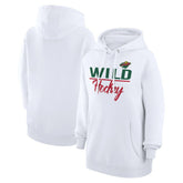 Minnesota Wild - G-III 4Her by Carl Banks Women's Team Fleece Pullover Hoodie White