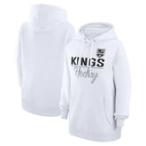 Los Angeles Kings - G-III 4Her by Carl Banks Women's Team Fleece Pullover Hoodie White