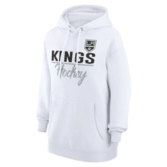 Los Angeles Kings - G-III 4Her by Carl Banks Women's Team Fleece Pullover Hoodie White