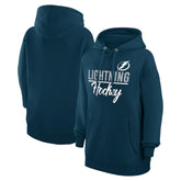 Tampa Bay Lightning - G-III 4Her by Carl Banks Women's Team Fleece Pullover Hoodie Navy
