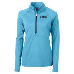 Milwaukee Brewers Cutter & Buck Women's City Connect Adapt Eco Knit Recycled Half-Zip Pullover Top Clearance