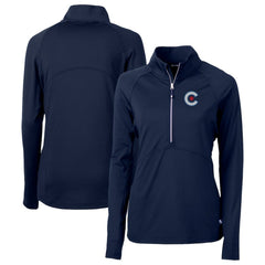 Chicago Cubs Cutter & Buck Women's City Connect Adapt Eco Knit Recycled Half-Zip Pullover Top Near Me
