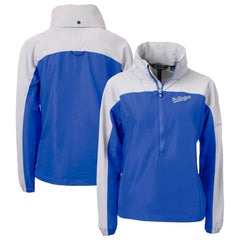 Los Angeles Dodgers Cutter & Buck Women's City Connect Charter Eco Recycled Half-Zip Anorak Jacket Sale