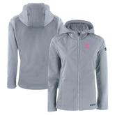 San Diego Padres Cutter & Buck Women's City Connect Evoke Eco Softshell Recycled Full-Zip Hoodie Jacket Near Me