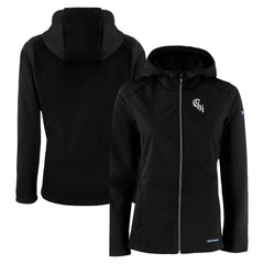 Chicago White Sox Cutter & Buck Women's City Connect Evoke Eco Softshell Recycled Full-Zip Hoodie Jacket Lifestyle