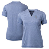 Chicago Cubs Cutter & Buck Women's City Connect Forge Heathered Stretch Blade Top for sale