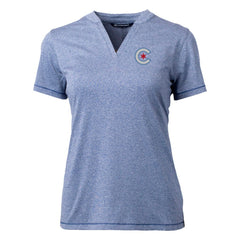 Chicago Cubs Cutter & Buck Women's City Connect Forge Heathered Stretch Blade Top for sale