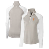 San Francisco Giants Cutter & Buck Women's City Connect Forge Tonal Stripe Stretch Half-Zip Pullover Top Sale