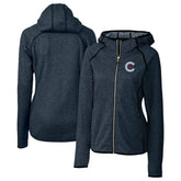 Chicago Cubs Cutter & Buck Women's City Connect Mainsail Full-Zip Hooded Jacket Lifestyle
