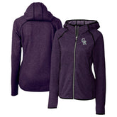 Colorado Rockies Cutter & Buck Women's City Connect Mainsail Full-Zip Hooded Jacket On Sale