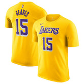 Nike - Austin Reaves Los Angeles Lakers Icon Edition Name & Number T-Shirt - Gold