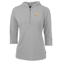 Houston Astros Cutter & Buck Women's City Connect Virtue Eco Pique Recycled Half-Zip Pullover Hoodie Clearance