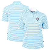 Chicago Cubs Cutter & Buck Women's City Connect Virtue Eco Pique Stripe Recycled Top Sale