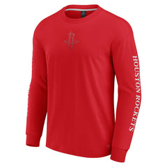 Fanatics - Houston Rockets Elements Strive Long Sleeve T-Shirt - Red