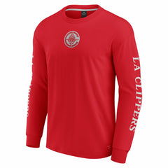 Fanatics - LA Clippers Elements Strive Long Sleeve T-Shirt - Red