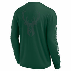 Fanatics - Milwaukee Bucks Elements Strive Long Sleeve T-Shirt - Hunter Green