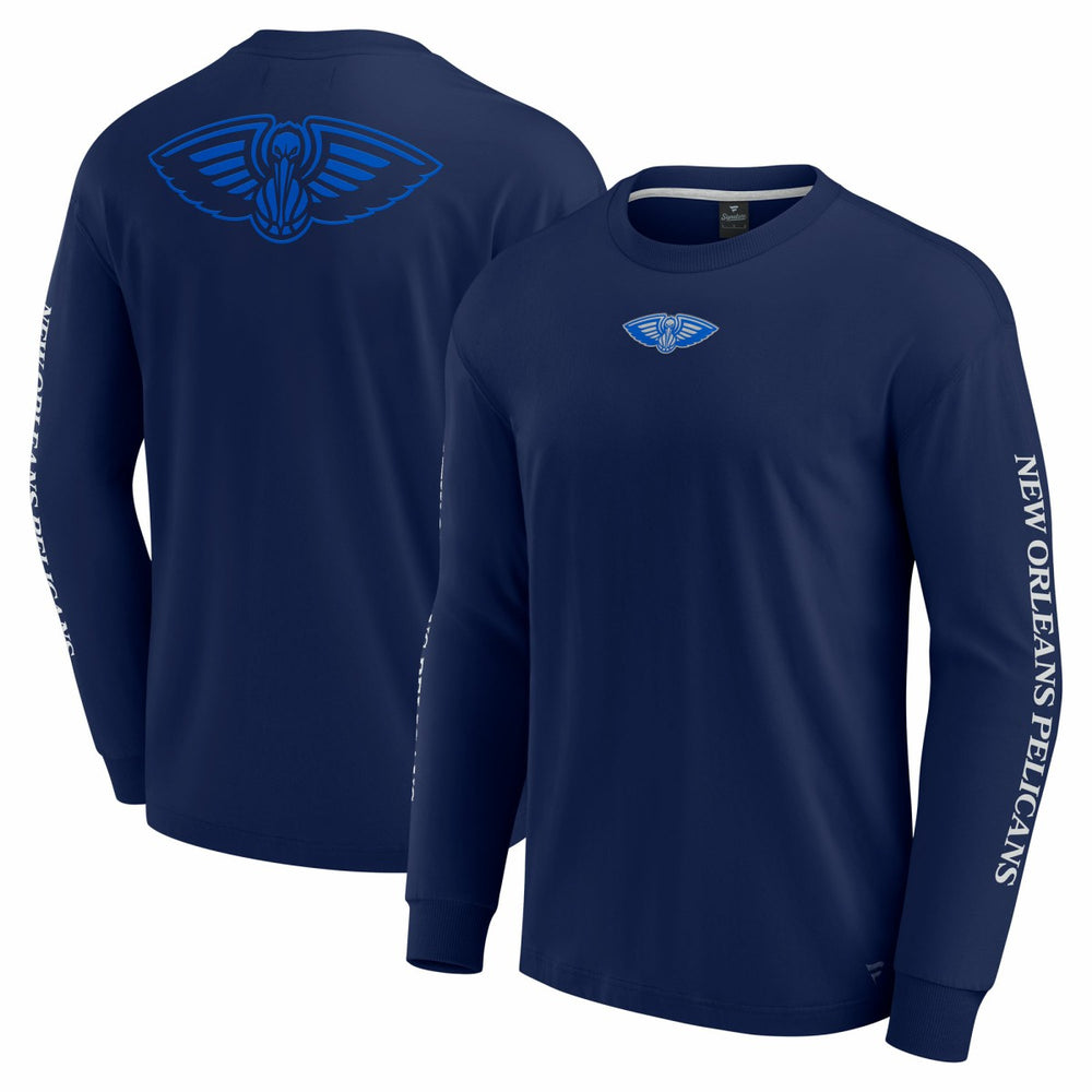 Fanatics - New Orleans Pelicans Elements Strive Long Sleeve T-Shirt - Navy