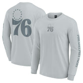 Fanatics - Philadelphia 76ers Elements Strive Long Sleeve T-Shirt - Gray