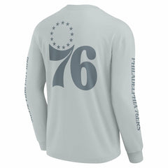 Fanatics - Philadelphia 76ers Elements Strive Long Sleeve T-Shirt - Gray
