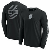 Fanatics - Portland Trail Blazers Elements Strive Long Sleeve T-Shirt - Black