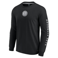 Fanatics - Brooklyn Nets Elements Strive Long Sleeve T-Shirt - Black