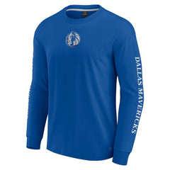 Fanatics - Dallas Mavericks Elements Strive Long Sleeve T-Shirt - Blue