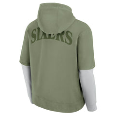 Fanatics - Philadelphia 76ers Elements Sleek Pullover Hoodie - Olive