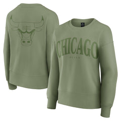 Fanatics - Chicago Bulls Women's Elements Flow Pullover Sweatshirt - Olive