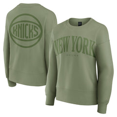 Fanatics - New York Knicks Women's Elements Flow Pullover Sweatshirt - Olive