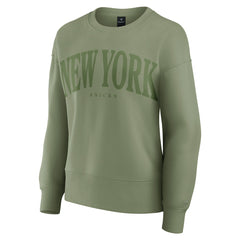 Fanatics - New York Knicks Women's Elements Flow Pullover Sweatshirt - Olive