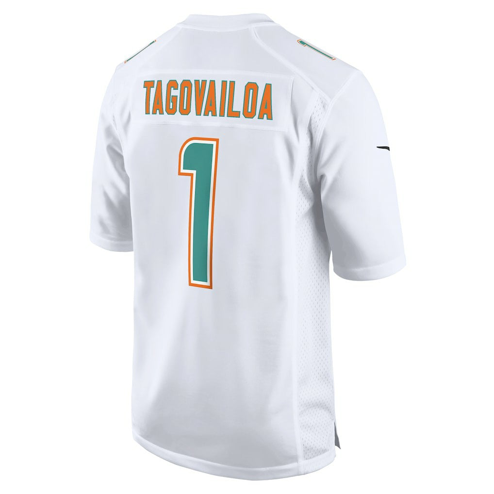 Tua Tagovailoa Miami Dolphins Fashion Game Jersey - White | NFL Jerseys