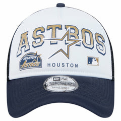 Houston Astros New Era Retro Wordmark 9FORTY A-Frame Trucker Adjustable Hat Near Me