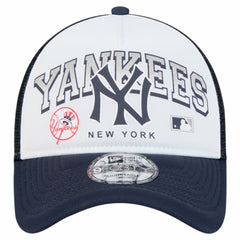 New York Yankees New Era Retro Wordmark 9FORTY A-Frame Trucker Adjustable Hat Online