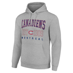 Montreal Canadiens - Starter Retro Graphic Pullover Hoodie Heather Gray