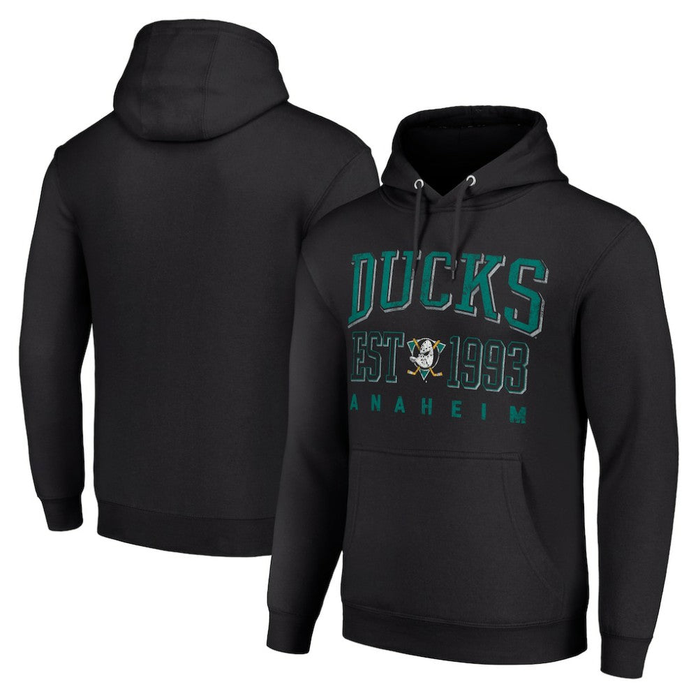 Anaheim Ducks - Starter Retro Graphic Pullover Hoodie Black