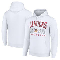 Vancouver Canucks - Starter Retro Graphic Pullover Hoodie White