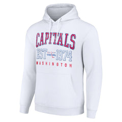 Washington Capitals Starter Retro Graphic Pullover Hoodie White
