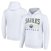 Buffalo Sabres - Starter Retro Graphic Pullover Hoodie White