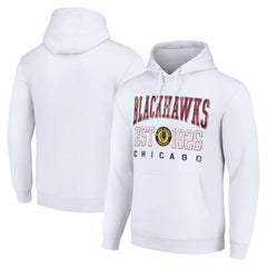 Chicago Blackhawks Starter Retro Graphic Pullover Hoodie White