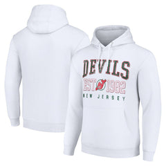 New Jersey Devils - Starter Retro Graphic Pullover Hoodie White