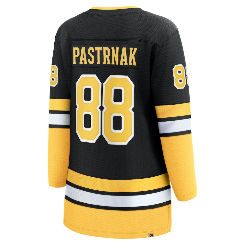 David Pastrnak Boston Bruins Fanatics Women's 100th Anniversary Breakaway Jersey - Black | NHL Jerseys