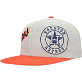 Houston Astros Mitchell & Ness Knock Out Panel Snapback Hat On Sale