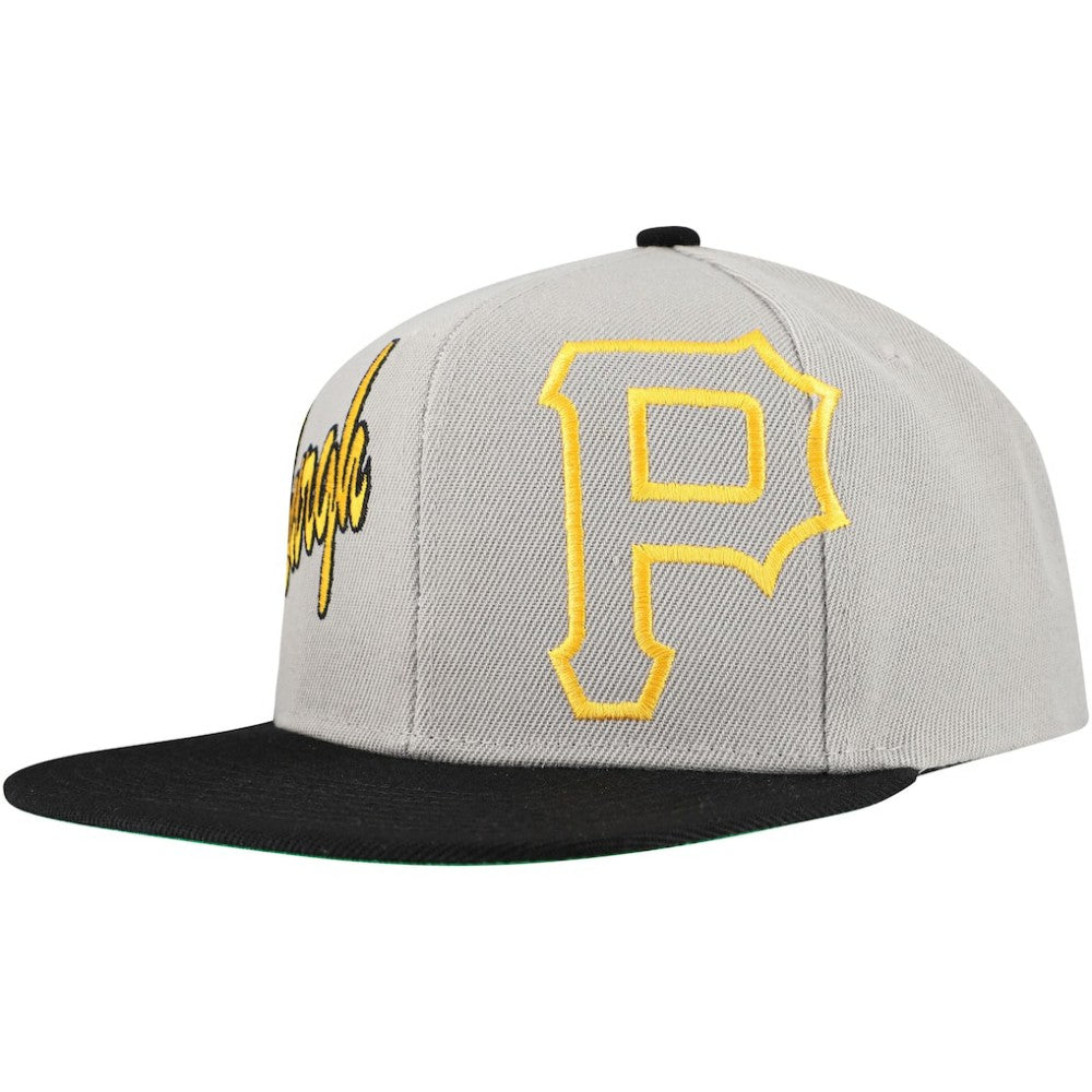 Pittsburgh Pirates Mitchell & Ness Knock Out Panel Snapback Hat Sale