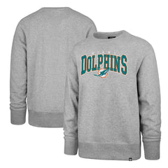 Miami Dolphins '47 Varsity Block Headline Pullover Sweatshirt Gray - 47 brand